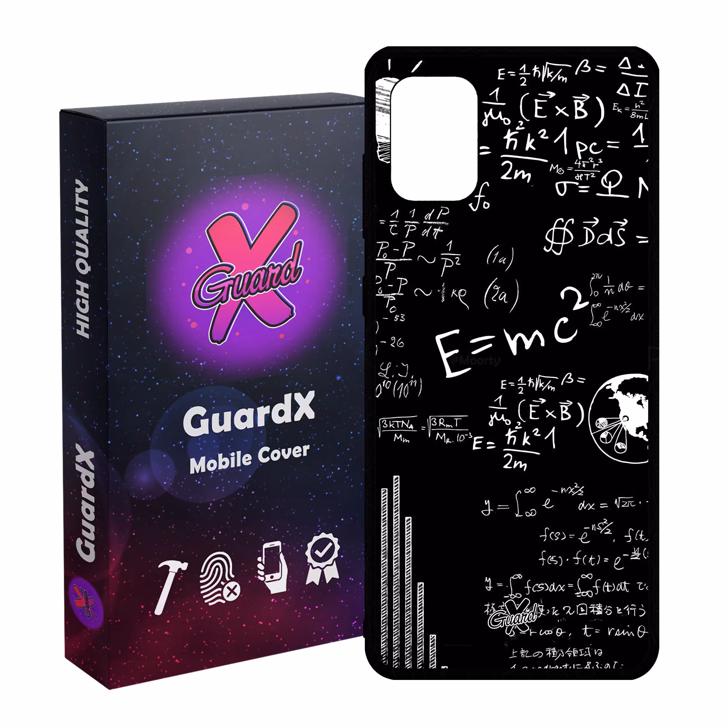 کاور گارد ایکس طرح فیزیک مدل Glass10516 مناسب برای گوشی موبایل سامسونگ Galaxy A51 4G