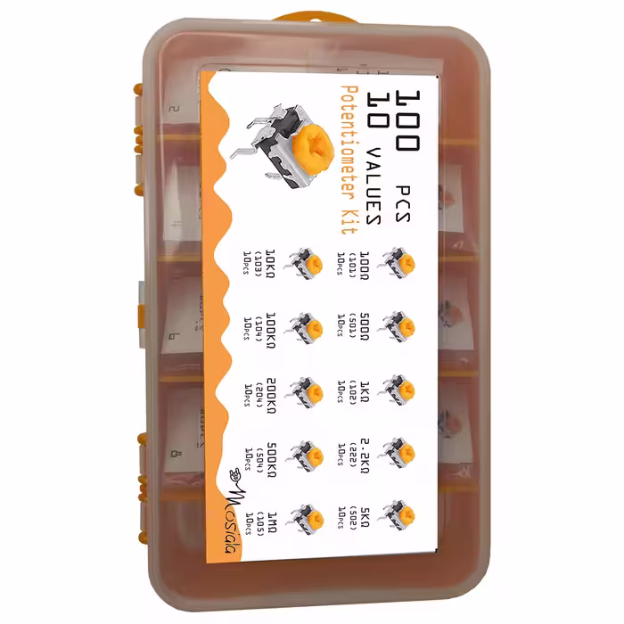 مقاومت پتانسیومتر موسیالا کد MOS01 بسته 100 عددی