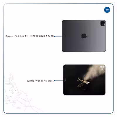 برچسب پوششی ماهوت مدل World War II Aircraft مناسب برای تبلت اپل iPad Pro 11 (GEN 2) 2020 A2228