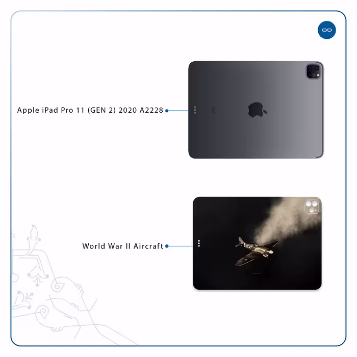 برچسب پوششی ماهوت مدل World War II Aircraft مناسب برای تبلت اپل iPad Pro 11 (GEN 2) 2020 A2228