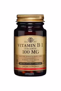 کپسول ویتامین B1 (تیامین) 100 میلی گرم سولگار - بسته 100 عددی