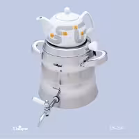 کتری و قوری شیردار 5/5 لیتر استیل یونیک مدل UN-7248