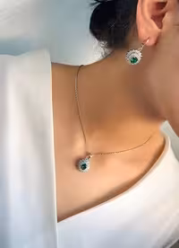 نیمست زنانه طرح زمرد جواهری