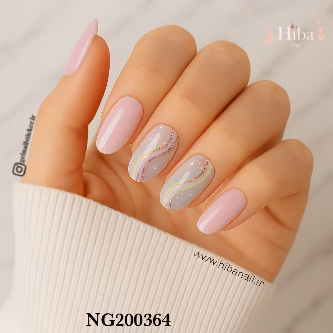 استیکر ژله ای کاشت ناخن (نیل رپ)_کد NG200364