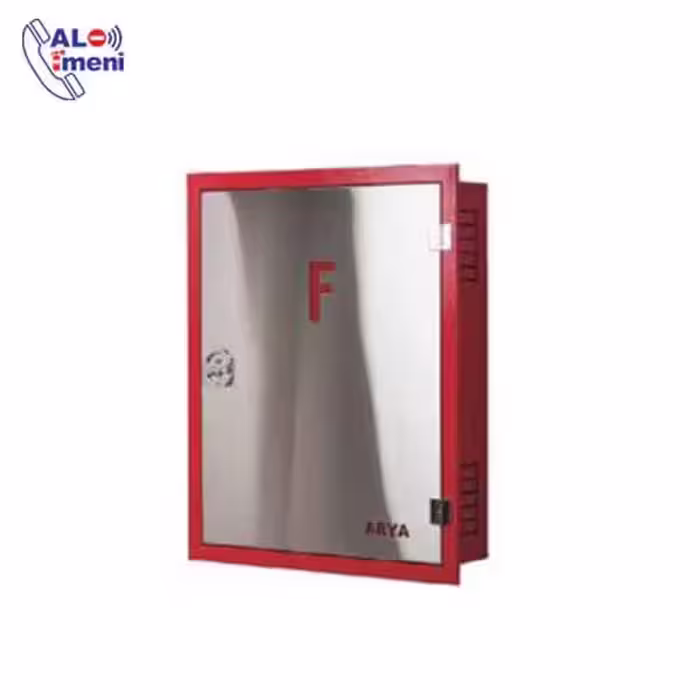 جعبه آتش نشانی استیل تک کابین 75*65