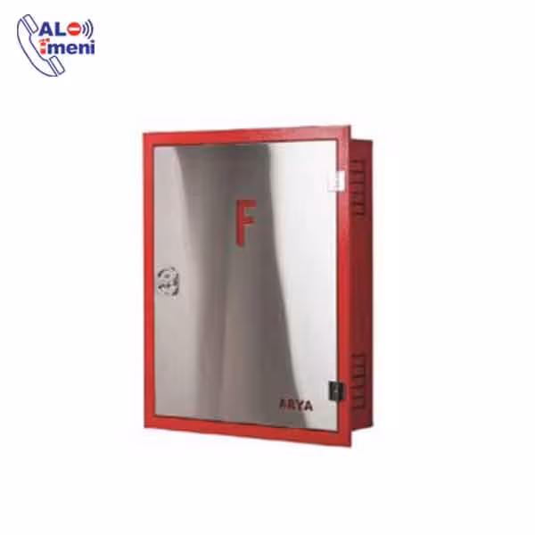 جعبه آتش نشانی استیل تک کابین 75*65