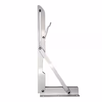 پایه نگهدارنده طبقه دیواری مدل گونیا تاشو کد 35 بسته دو عددی | کالا مکس