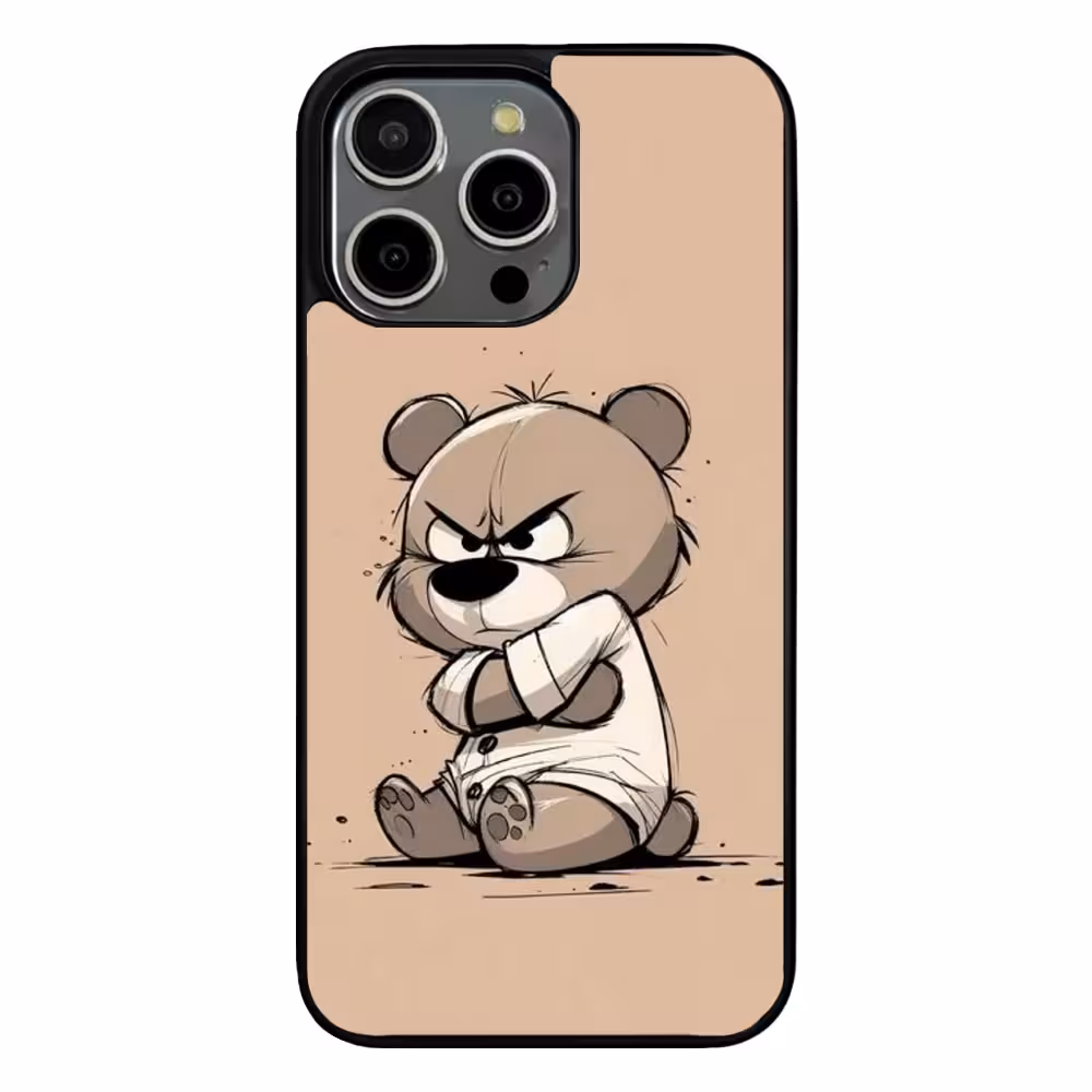 کاور مدل خرس عصبانی مناسب برای گوشی موبایل اپل iPhone 15 Pro