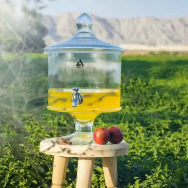 کلمن شیشه ای تمام بلور 4 لیتر آرکو