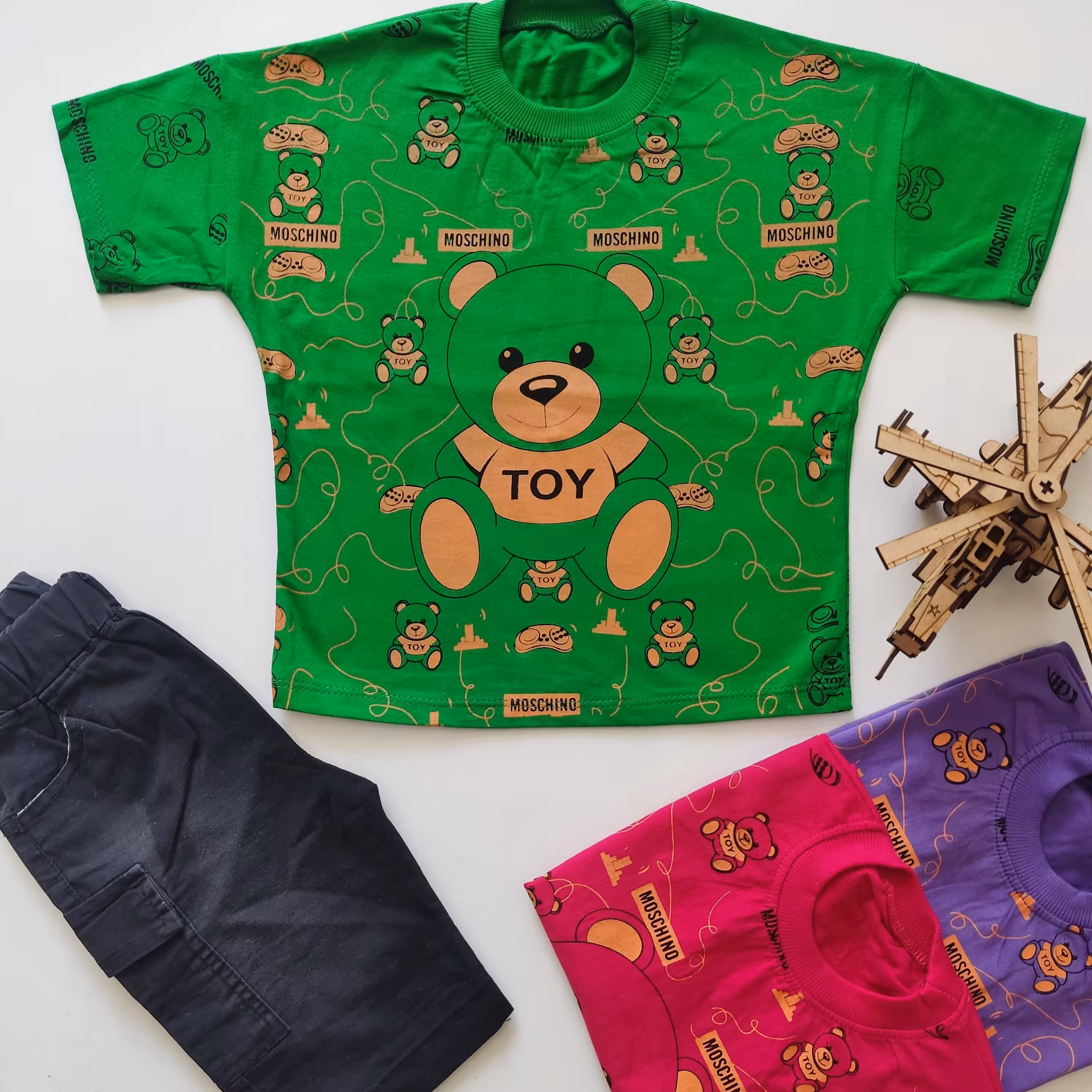 تیشرت شلوارک اسپرت دختر و پسر سایز40تا55