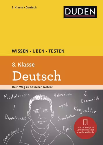 خرید و دانلود نسخه کامل کتاب Duden. Wissen - Üben - Testen: Deutsch 8. Klasse