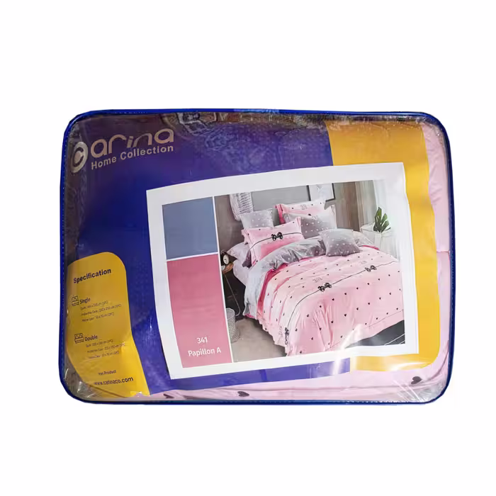 سرویس روتختی یک نفره کارینا طرح Papillon A کد 341 مدل 4 تکه