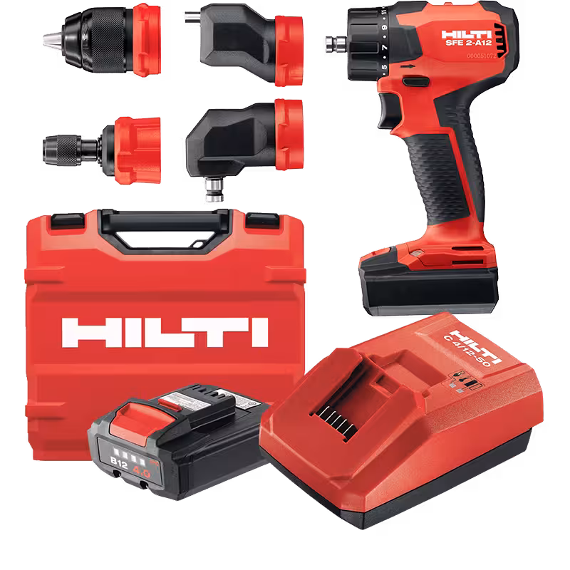 پیچ گوشتی شارژی هیلتی (درایور چند منظوره مته) HILTI SFE 2-A12 به همراه باتری و شارژر