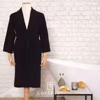 حوله تن پوش مردانه و زنانه مشکی مدل Daily Soft