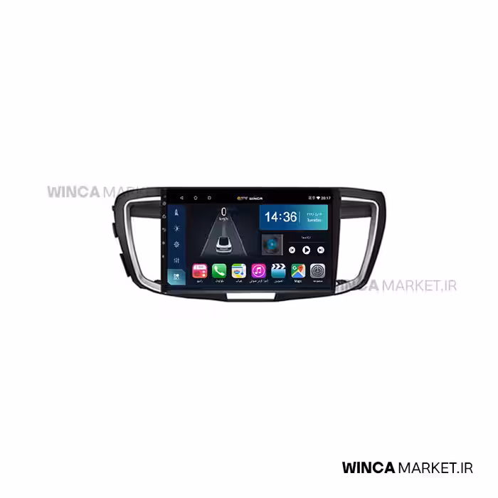 مانیتور اندروید هوندا آکورد سری S500 BLU-RAY مدل GM855 برند وینکا WINCA