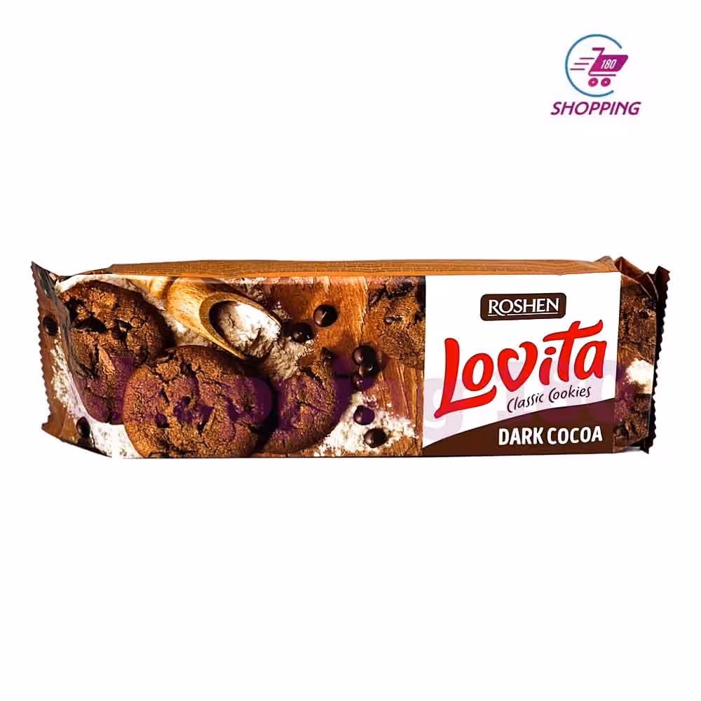 کوکی لاویتا روشن با تکه های شکلات تلخ