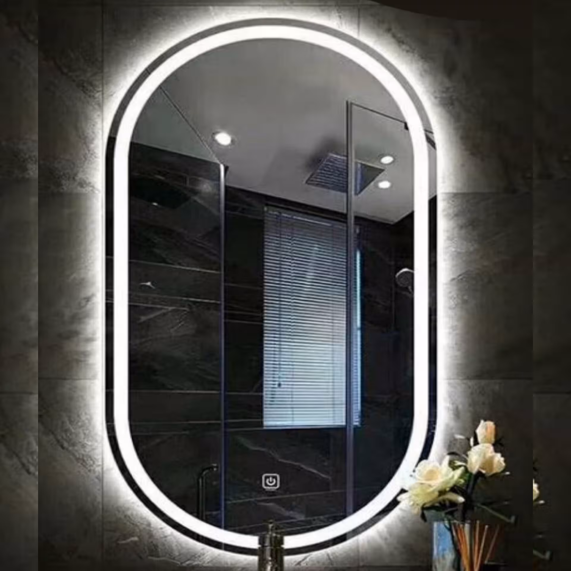 آینه بک لایت سند بلاست مدل B03 سایز 40*60