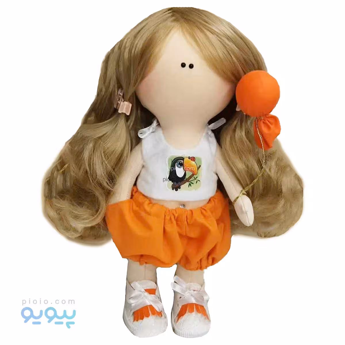 عروسک دست ساز روسی مدل دختر بادکنک به دست