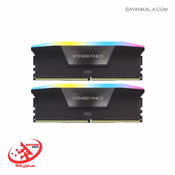 رم دسکتاپ کورسیر مدل RAM CORSAIR VENGEANCE RGB 64GB 6000MHZ CL38