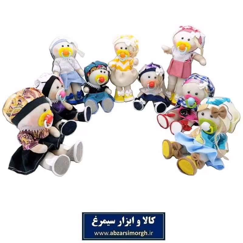 عروسک پارچه ای قد 23 سانت با قابلیت نشستن TAR-009