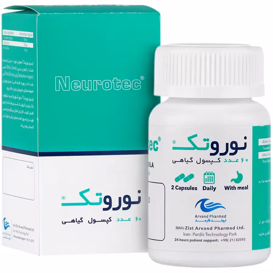 کپسول نوروتک اروند فارمد 60 عدد