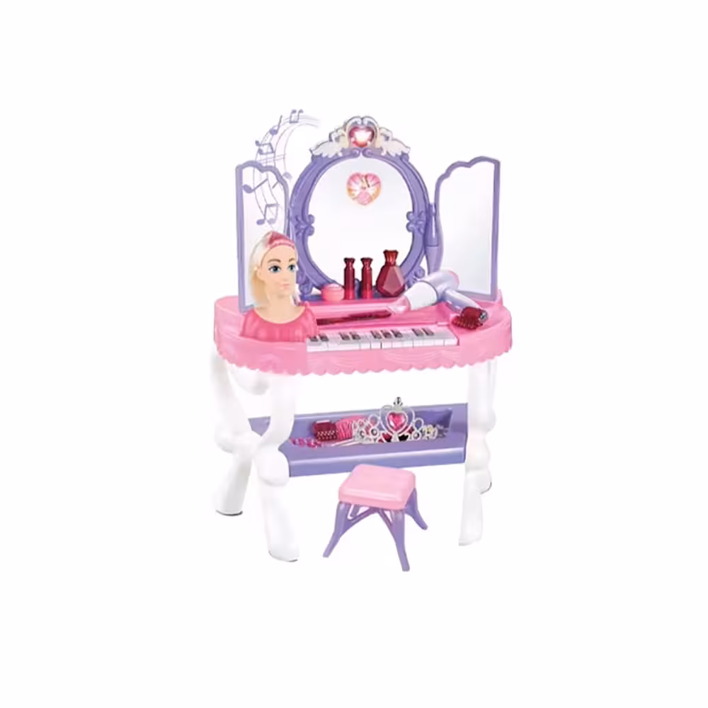 میز آرایش کودک مدل پیانو دار کدYL70015