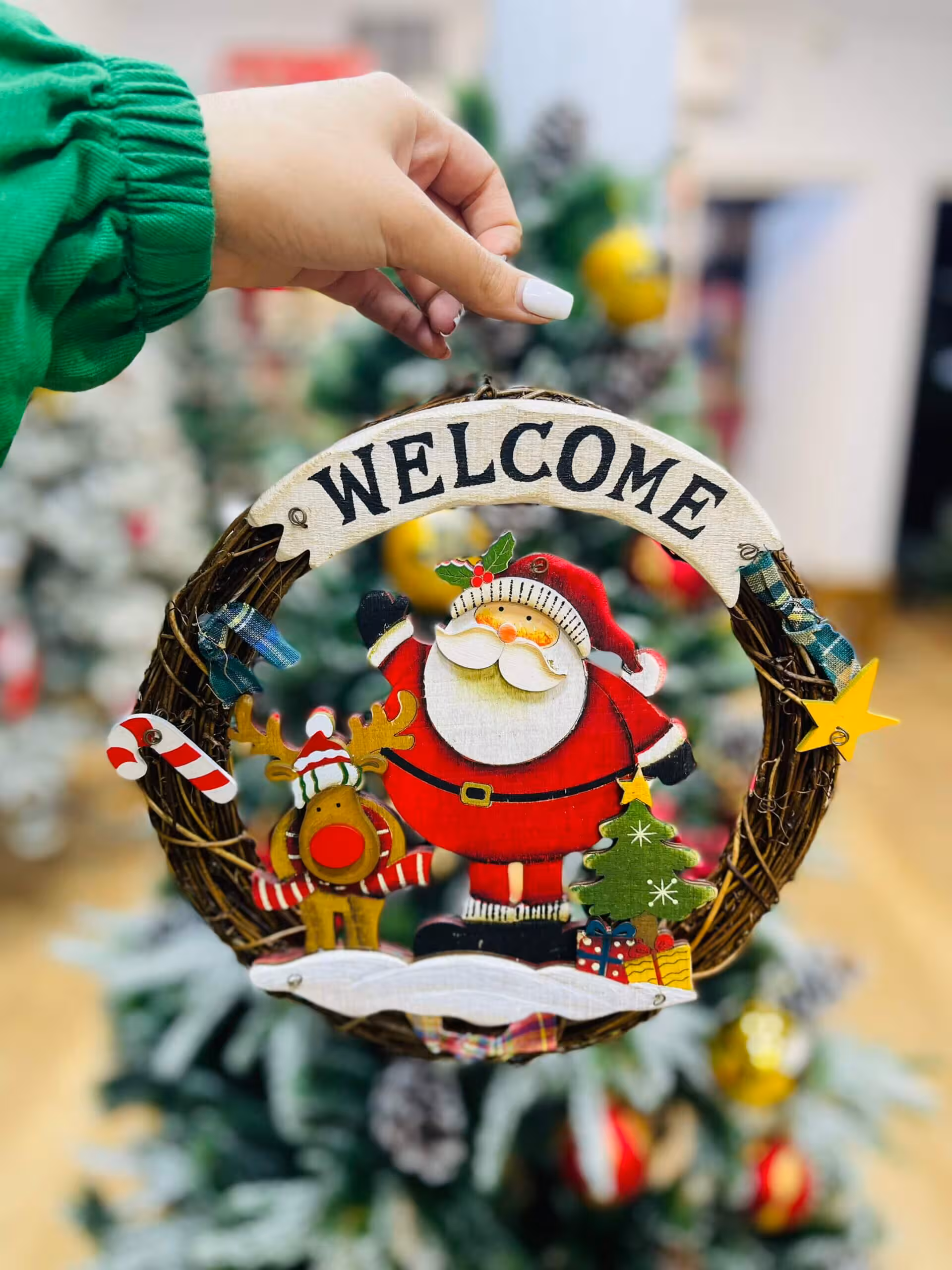 حلقه کریسمس بابانوئل welcome