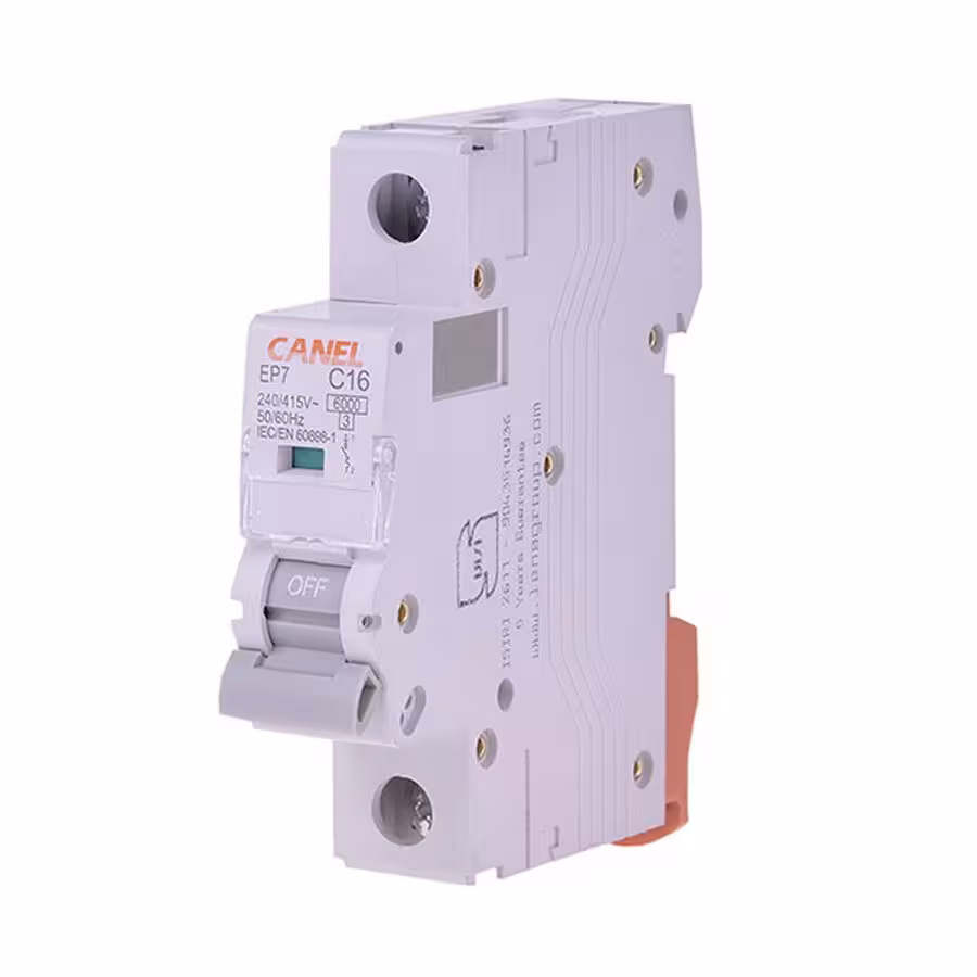 فیوز مینیاتوری تک فاز 16آمپر کانل سری EP7 مدل C16