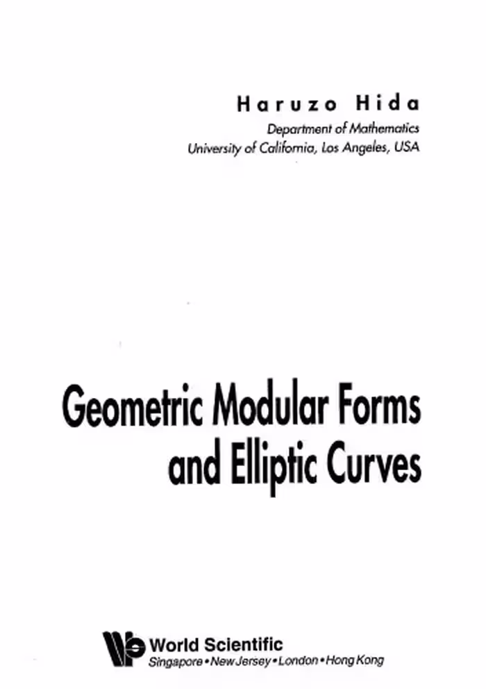 خرید و دانلود نسخه کامل کتاب Geometric Modular Forms and Elliptic Curves