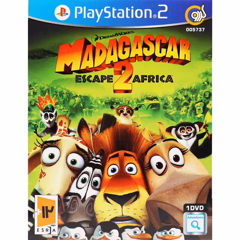 بازی پلی استیشن 2 Madagascar 2 PS2 گردو