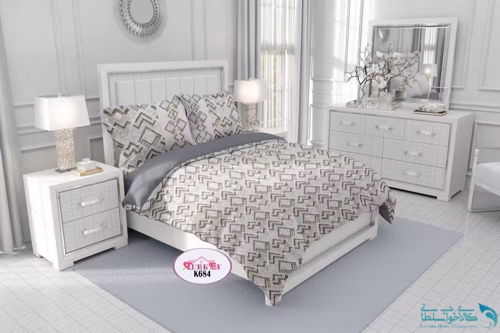 روتختی طرح فریا دونفره برند Turkev کد K684