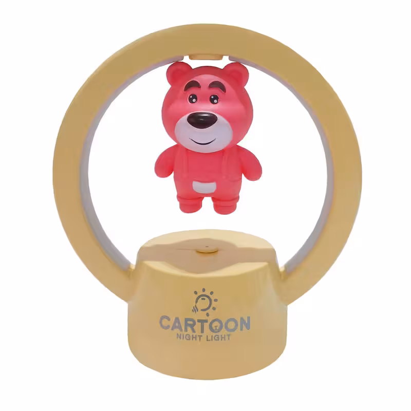 آباژور رومیزی مدل فانتزی مگنتی دایره عروسکی خرس کد 3289