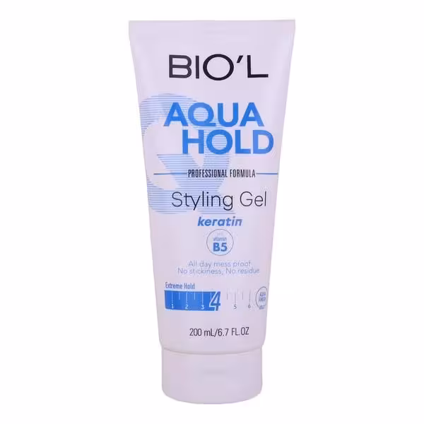ژل مو تیوپی biol بیول مدل Aqua Hold-4 میل 200