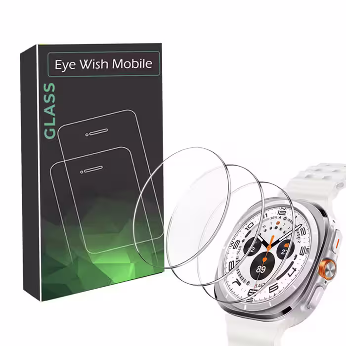محافظ صفحه نمایش شیشه ای آی ویش مدل SH-ew مناسب برای ساعت هوشمند سامسونگ Galaxy Watch 8 Ultra 2025 بسته سه عددی