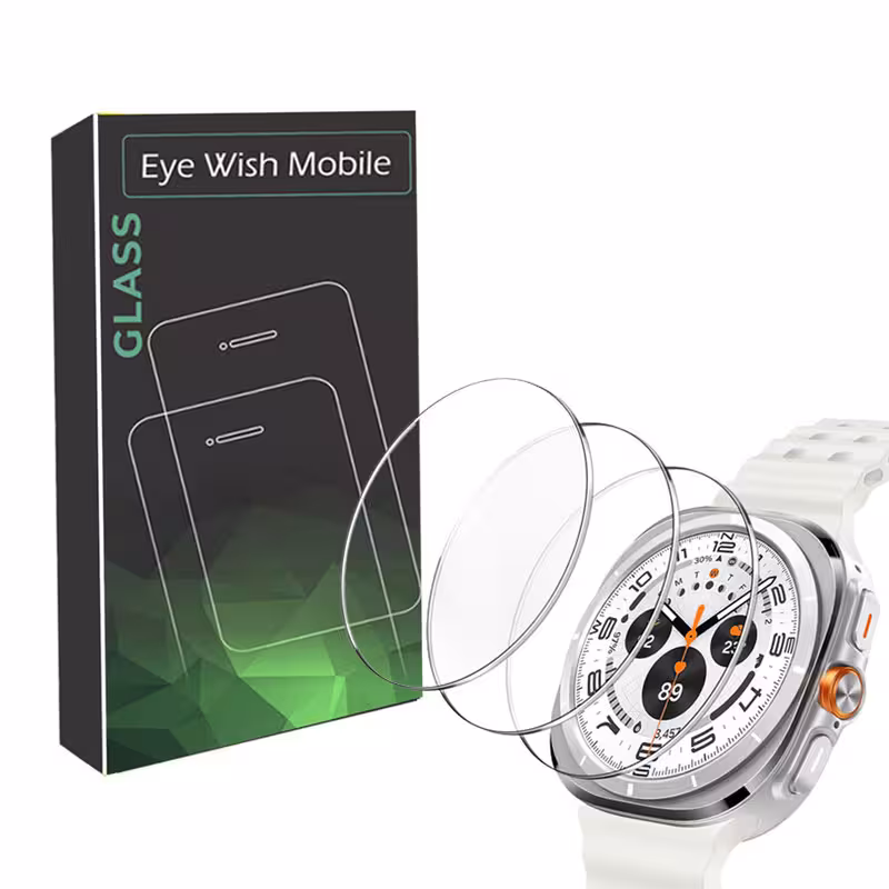 محافظ صفحه نمایش شیشه ای آی ویش مدل SH-ew مناسب برای ساعت هوشمند سامسونگ Galaxy Watch 8 Ultra 2025 بسته سه عددی