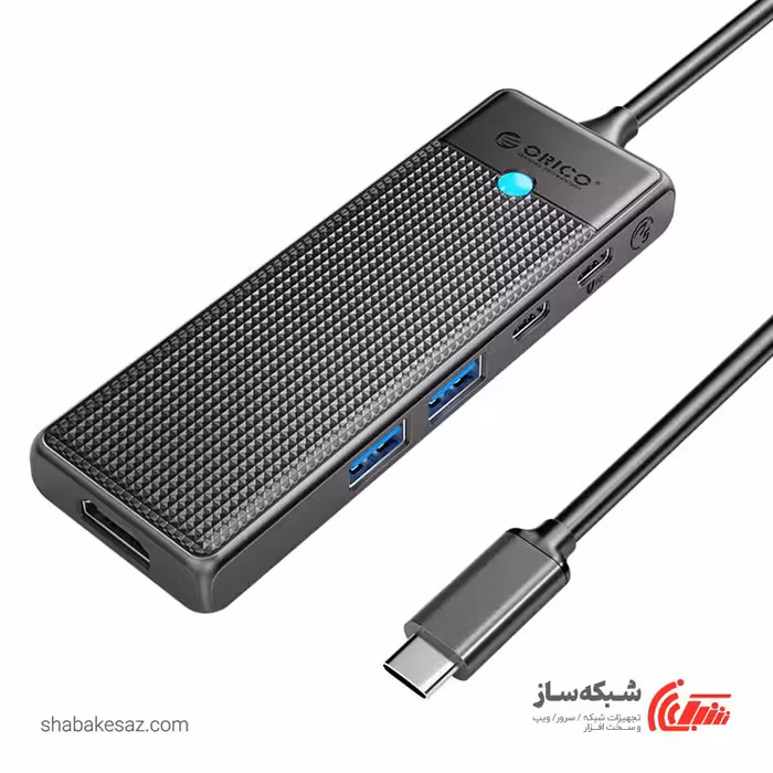 قیمت و خرید هاب 5 پورت Type C اوریکو ORICO PWD-5P - شبکه ساز