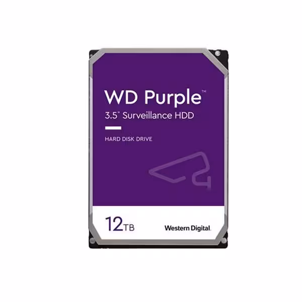 هارد اینترنال 35 اینچ وسترن دیجیتال بنفش مدل Purple ظرفیت 12 ترابایت original