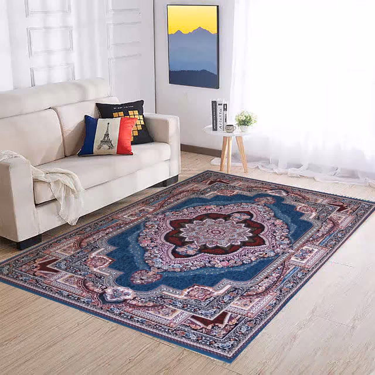 فرش ماشینی 6متری ارزان قیمت نقشه باغ معلق(ارسال رایگان)