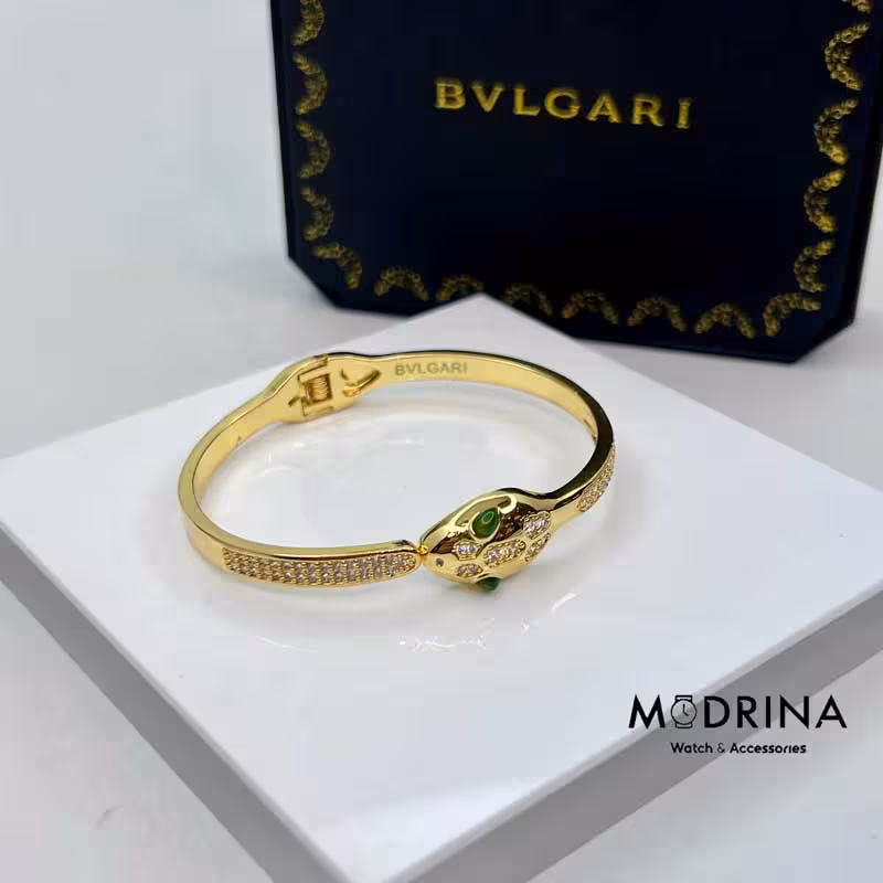 دستبند مار طلایی بولگاری (Bvlgari)