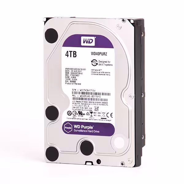 هارددیسک اینترنال وسترن دیجیتال مدل Purple WD20PURX ظرفیت 4 ترابایت
