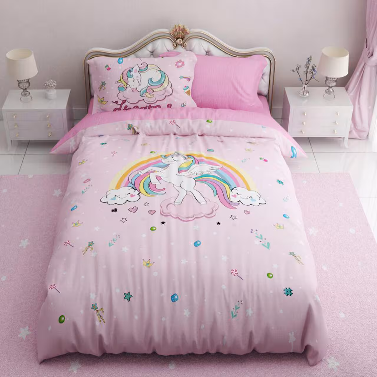 سرویس لحاف روتختی ترکسان یک نفره 4 تیکه کد D184