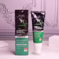 فوم شستشو صورت تیوپی براش دار زغال بامبو زوزو ( Zozu facial cleanser )