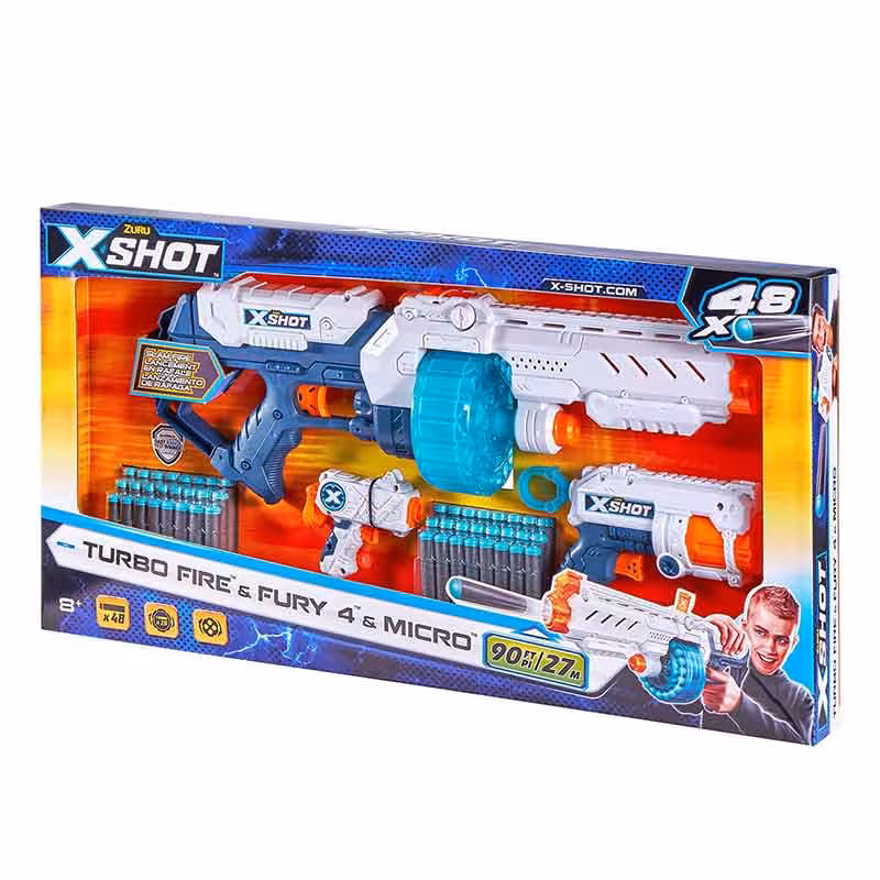 تفنگ پک 3 تایی تفنگ‌های ایکس شات X-Shot مدل Combo Pack کد 36345