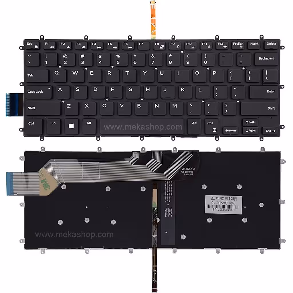 کیبورد لپ تاپ دل Dell Inspiron 13-5000 اینترکوچک بدون فریم