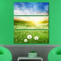 تابلو منظره طبیعت 3 تکه  کد TA1305