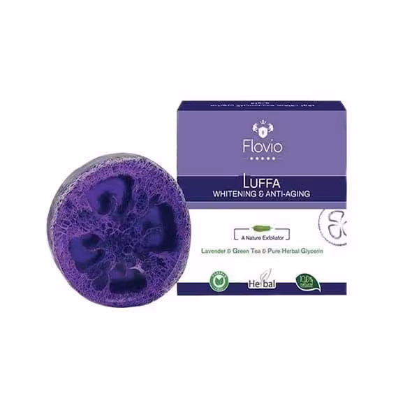 صابون گلیسیرینه شفاف فلویو مدل لوندر لوفا وزن 110 گرم