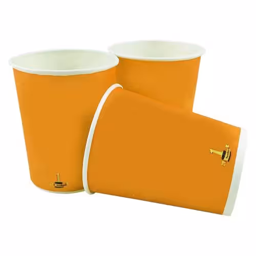 لیوان کاغذی نارنجی