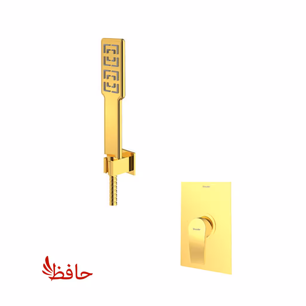 شیر حمام توکار شودر مدل رومر پلاس طلایی تیپ 2 BRASS