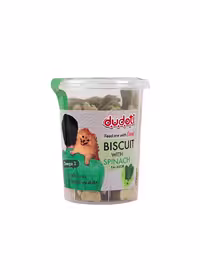 تشويقي بيسکوويت دودوتي (Dudotti) سگ با طعم اسفناج 150 گرمي