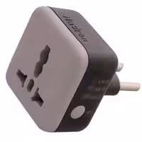 Hadron EU Stabilizer Power Plug Adapter with Timer – Brown
